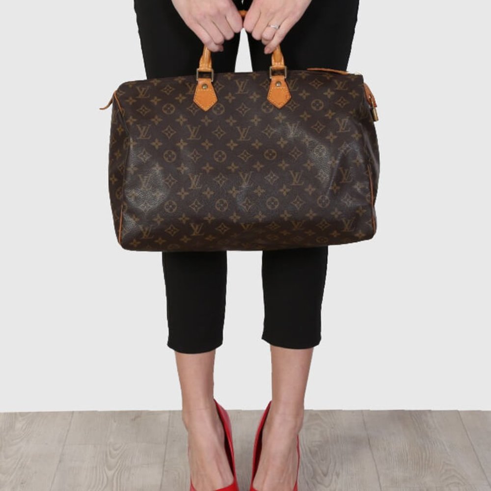 LOUIS VUITTON SPEEDY 40 HAND BAG PURSE vintage - Picture 2 of 13